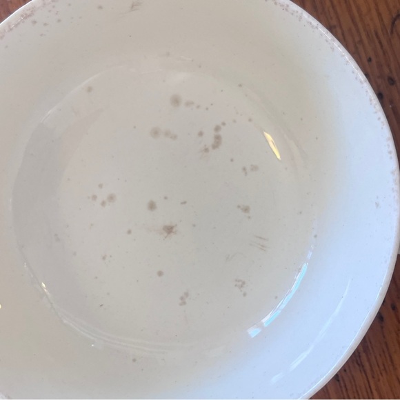 Wedgwood 3 Patrician Creamware Soup Bowls READ with chips, staining and spotting - Picture 10 of 11